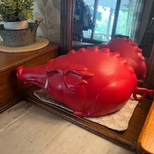 UNCLE HEAVY'S Vintage Arkansas Razorbacks‎ Fandom Hog Hat Plastic NCAA One Size